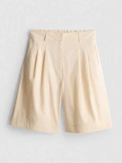Bermudas de algodón puro con pinzas de The Edit