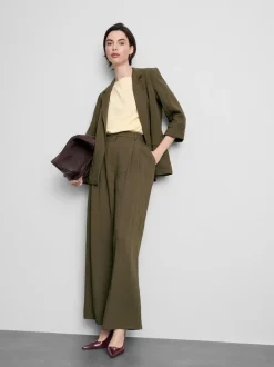 Blazer con solapas de muesca texturizada