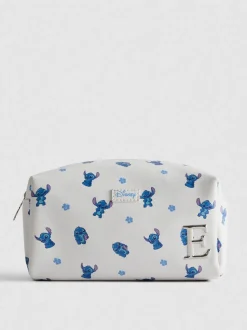 Bolsa de maquillaje con inicial de Stitch de Disney