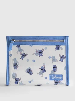 Bolsa de maquillaje transparente de Stitch de Disney