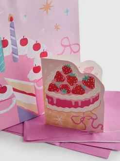 Bolsa de regalo con tarta de cumpleaños 3 en 1