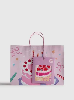 Bolsa de regalo con tarta de cumpleaños 3 en 1