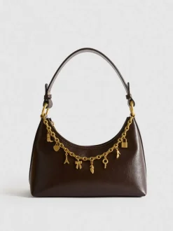 Bolso de hombro con detalle de colgantes