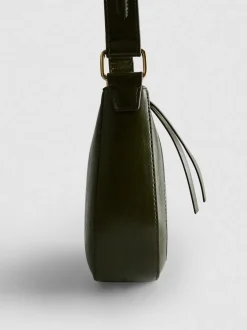 Bolso de hombro de piel sintética con adorno
