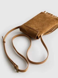 Bolso para el móvil con flecos