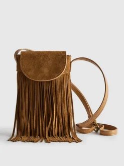 Bolso para el móvil con flecos