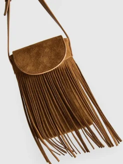 Bolso para el móvil con flecos