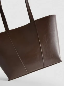 Bolso tote con colgante de candado