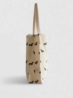 Bolso tote con estampado de perros salchicha