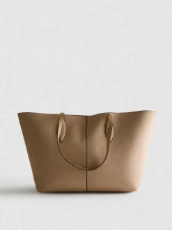 Bolso tote con paneles de antelina