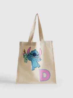 Bolso tote de Stitch de Disney con inicial