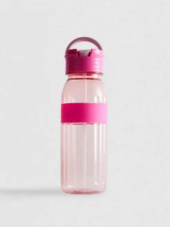 Botella de agua con banda de silicona