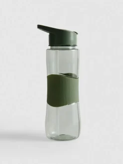 Botella de agua con pajita abatible