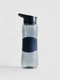 Botella de agua con pajita abatible