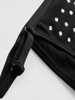 Braguitas de bikini con tachuelas de strass
