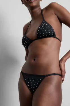 Braguitas de bikini con tachuelas de strass