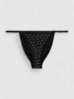 Braguitas de bikini con tachuelas de strass