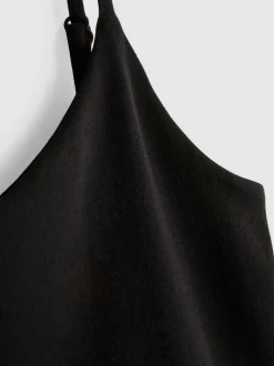 Bralette de algodón con cuello de pico