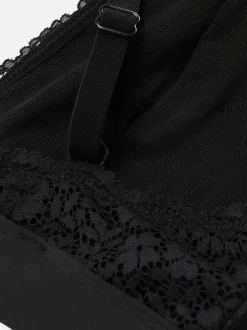 Bralette de encaje adaptable con escote profundo