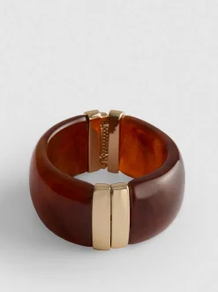 Brazalete con bisagras de efecto resina