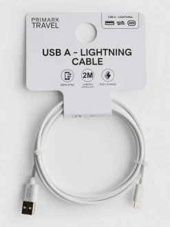 Cable de carga de USB-A a Lightning de 2 m