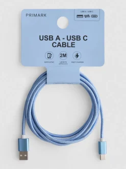 Cable de USB A a USB C de 2 m