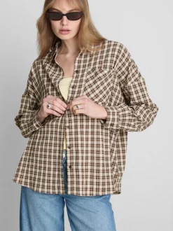 Camisa a cuadros holgada
