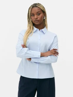 Camisa ajustada de manga larga