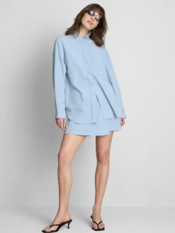 Camisa clásica en mezcla de algodón