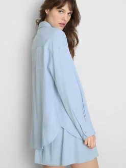 Camisa clásica en mezcla de algodón