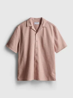 Camisa de manga corta con textura