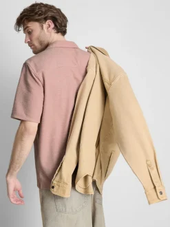 Camisa de manga corta con textura