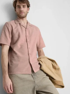 Camisa de manga corta con textura