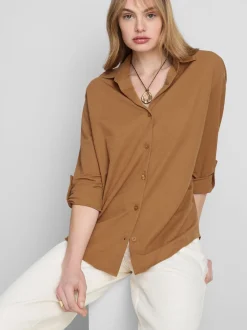Camisa de punto holgada