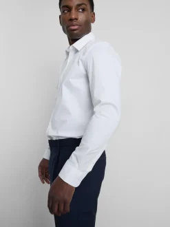 Camisa elástica de corte recto