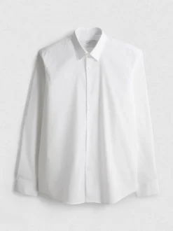 Camisa elástica de corte recto