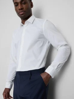 Camisa elástica de corte recto