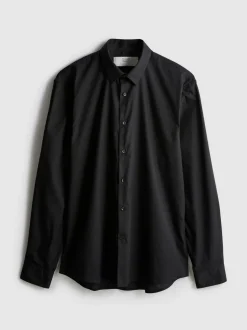 Camisa formal de manga larga y corte recto
