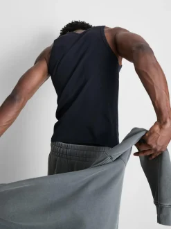 Camisa sin mangas de canalé