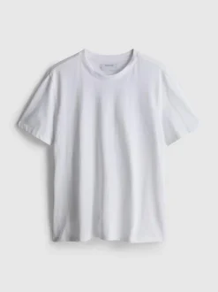 Camiseta blanca de corte recto