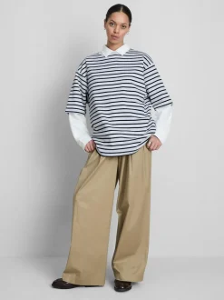 Camiseta básica de algodón extragrande