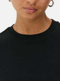 Camiseta básica de punto extragrande