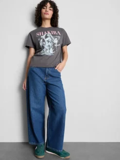 Camiseta con estampado de algodón puro de Shakira
