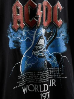 Camiseta con estampado gráfico de AC/DC