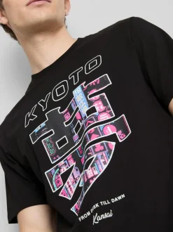 Camiseta con estampado gráfico de Kioto