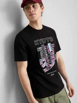 Camiseta con estampado gráfico de Kioto