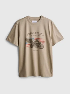 Camiseta con estampado gráfico «Motor Riders»