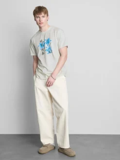 Camiseta con estampado gráfico floral