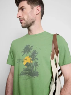 Camiseta con estampado gráfico de Shoreline Society