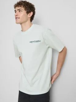 Camiseta con estampado gráfico de ostras